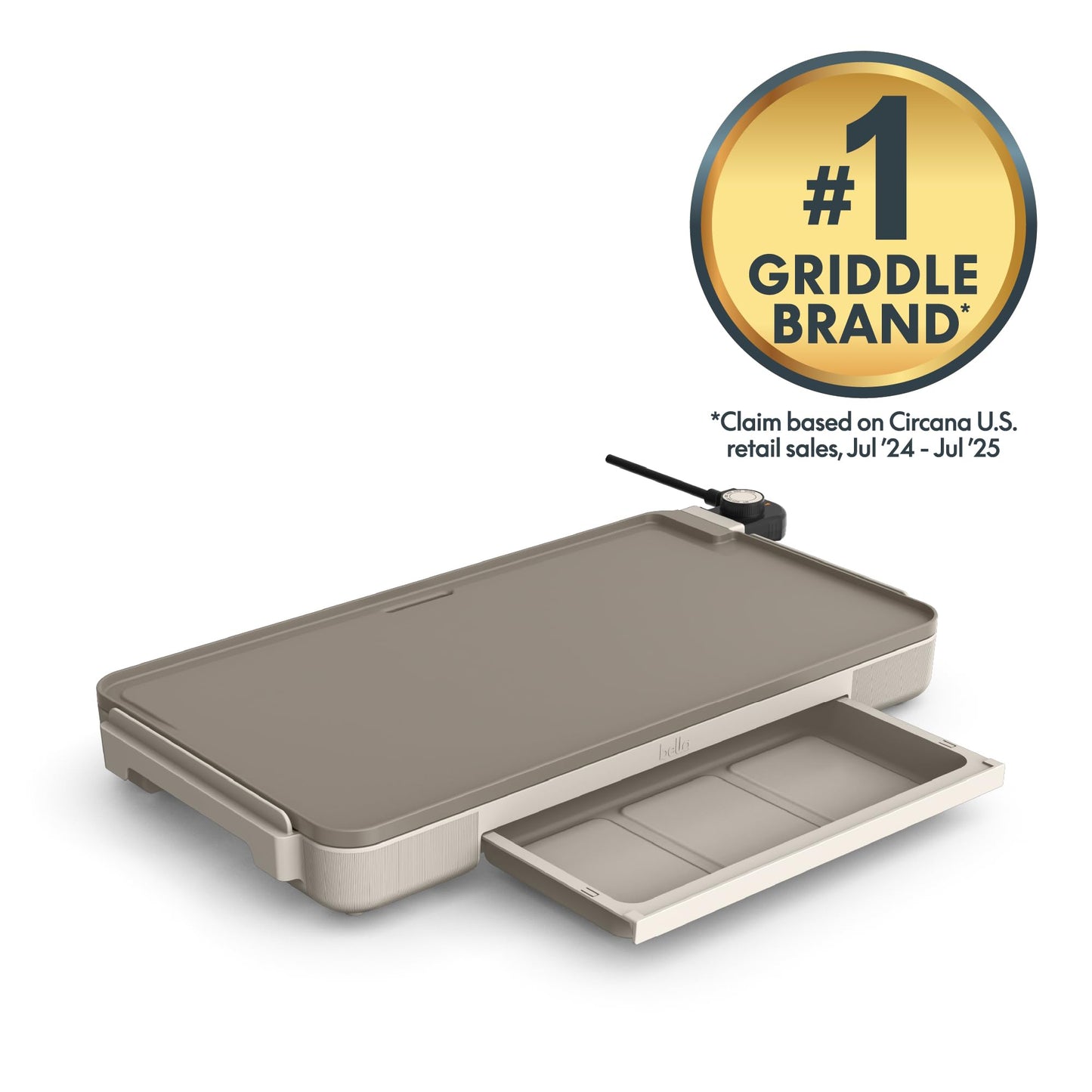 12 x 22 Electric Griddle with Warming Tray (12" x 22" / Oatmilk + Tray)