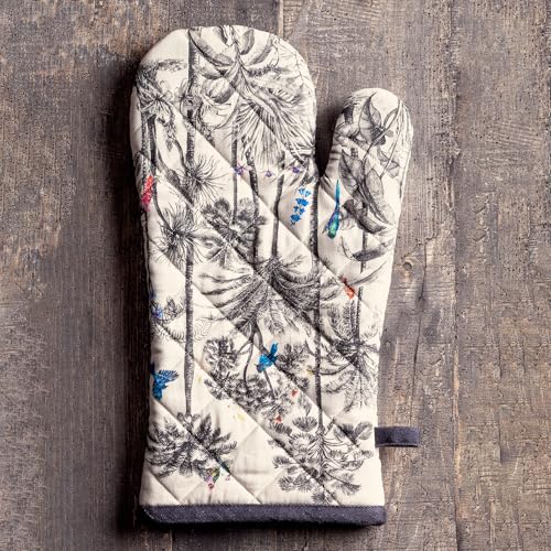Maison d'Hermine Oven Gloves 100% Cotton Oven Mitt (021 - Amazonia / 7.5" x 13" (Oven Mitt))