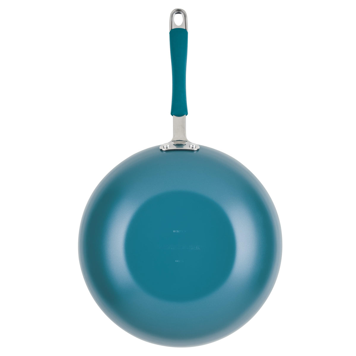 Cucina Ceramic Nonstick Stir Fry Pan and Lid (Wok (11") / Marine Blue)