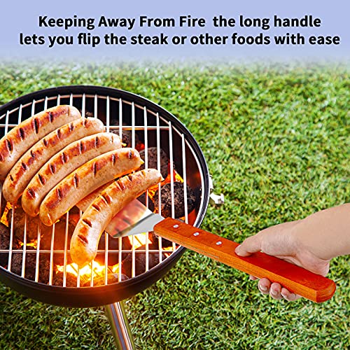 2 Pieces BBQ Extra Long Grill Turner and Grill Spatula