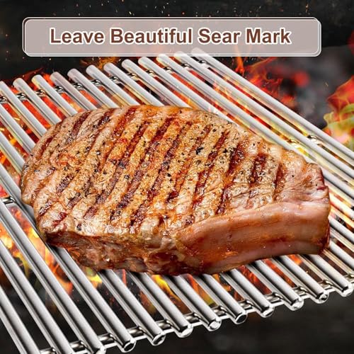 17.5 Inch Grill Grates for Weber Spirit 200 & GS4 II 200 Sreies (17.5" x 10.2" 2 Pack)