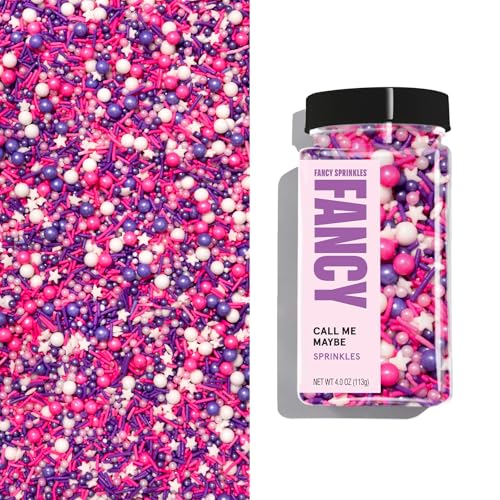 Call Me Maybe Pink Purple & White Sprinkles 1 Pack (4 Ounce)