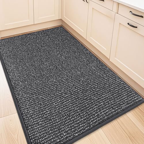 Kitchen Rugs 32"x48" (Charcoal / 32" X 48" (Rectangular))