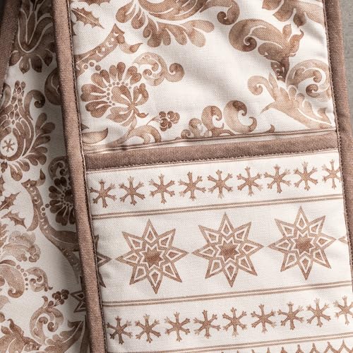 Double Oven Mitts 100% Cotton Double Oven Glove (121 - Allure / 7" x 35" (Double Oven Mitt))