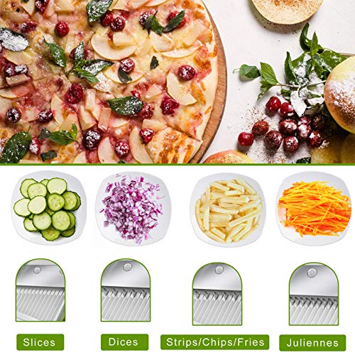 Safe Mandoline Slicer (Light Blue)