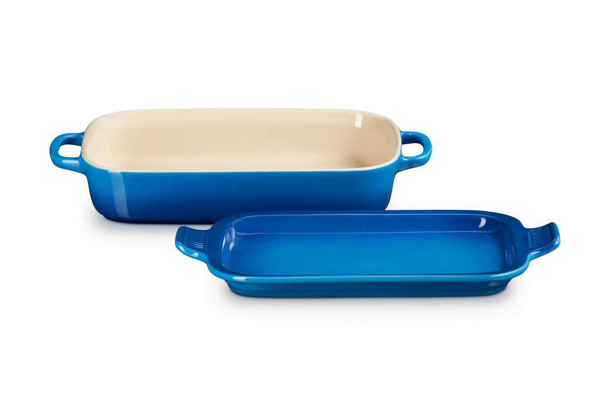 Stoneware Rectangular Dish with Platter Lid (Marseille)