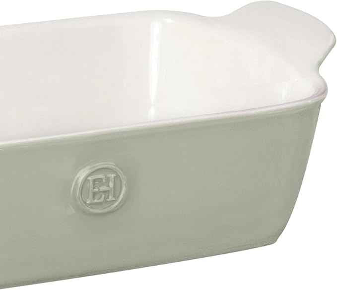 Emile Henry Made In France Modern Classic BREAD BAKER/LOAF PAN - 9" X 5" / 1.8 qt, PEARL GRAY