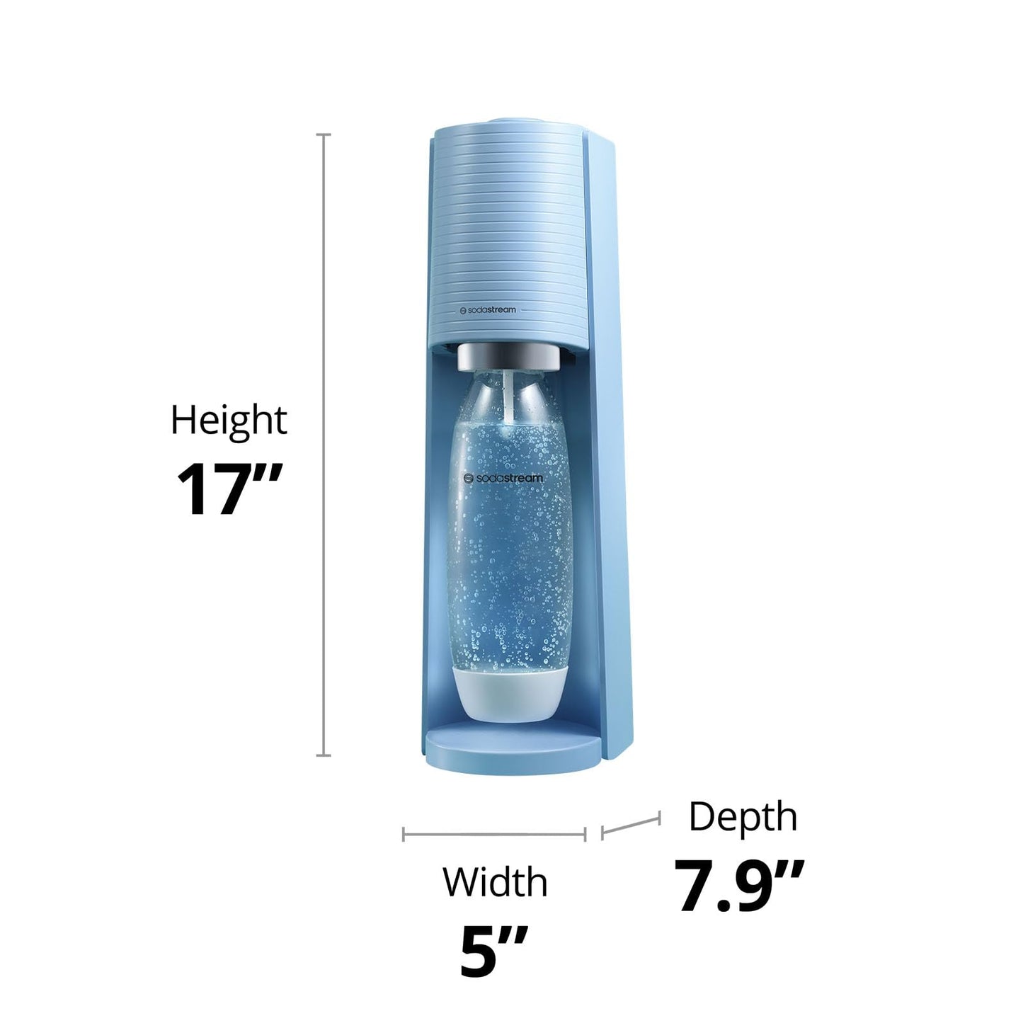 Terra Sparkling Water Maker (Misty Blue / Starter Kit)