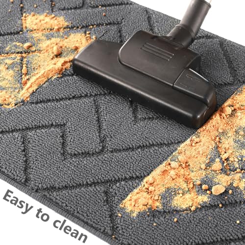 Kitchen Runner Rug (Grey / 24"x71"+24"x35")