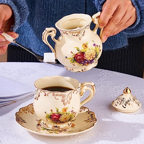 Ceramic Sugar and Creamer Set