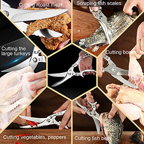 Upgrade Heavy Duty Stainless Steel Kitchen Scissors