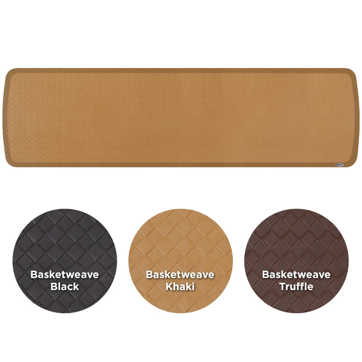 Elite Premier Gel & Foam Anti (72"L x 20"W x 0.8"Th / Basketweave Khaki)