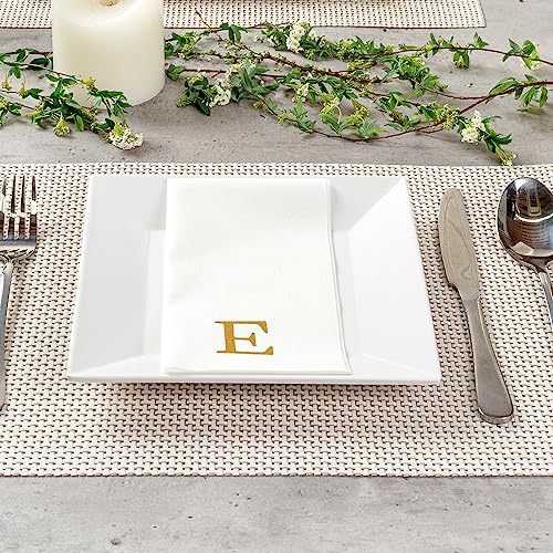Luxenap 15.8 X 7.9 Inch Linen (Gold / 50 Count / E)