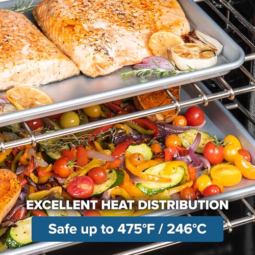 Premium 3 Piece Nonstick Baking Sheet Pan Set
