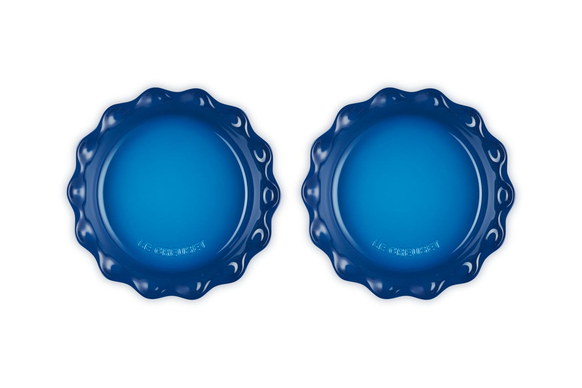 Stoneware Set of 2 Heritage Fluted Pie Dish (Marseille)