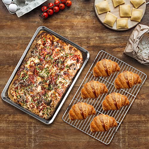 Baking Sheet with Wire Rack Set (16 x 12 x 1 inch)