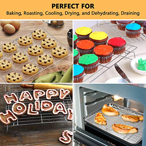 Cooling Rack Set of 2 (Silver / 15" x 10")