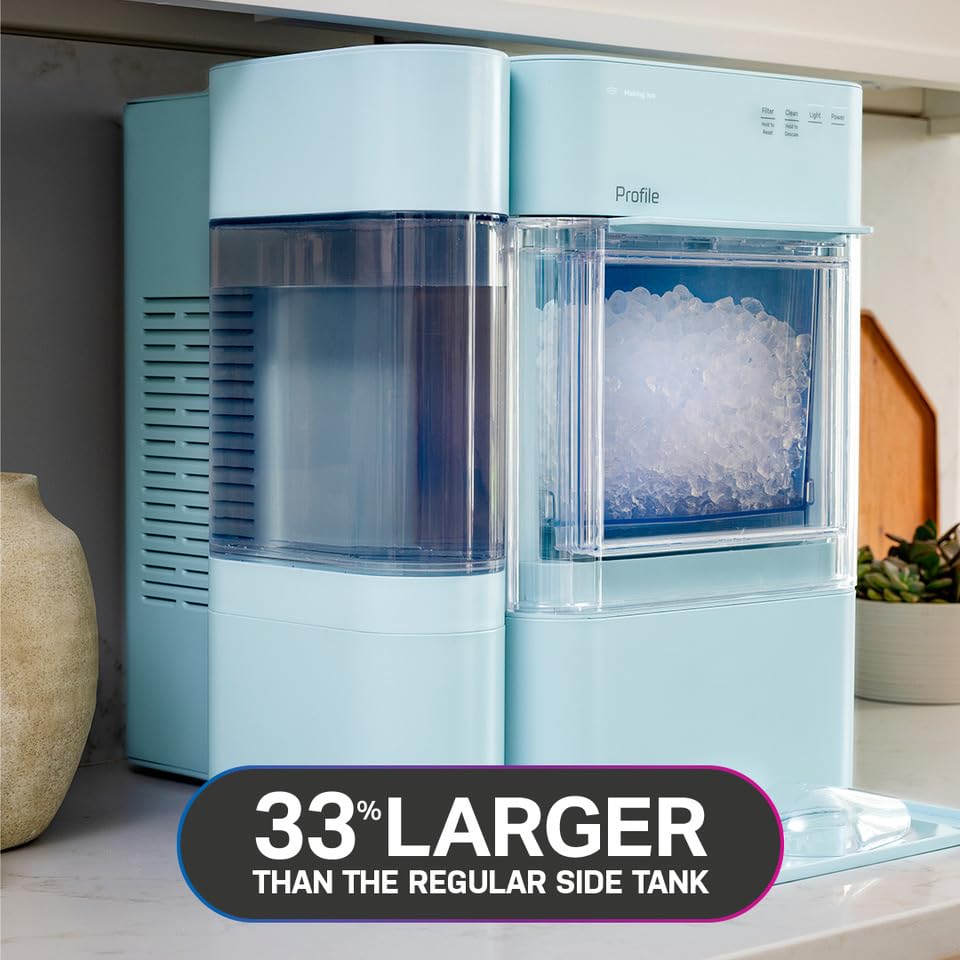 GE Profile Opal 2.0 XL Countertop Nugget Ice Maker with 1 Gallon Tank (Moonstone Blue)