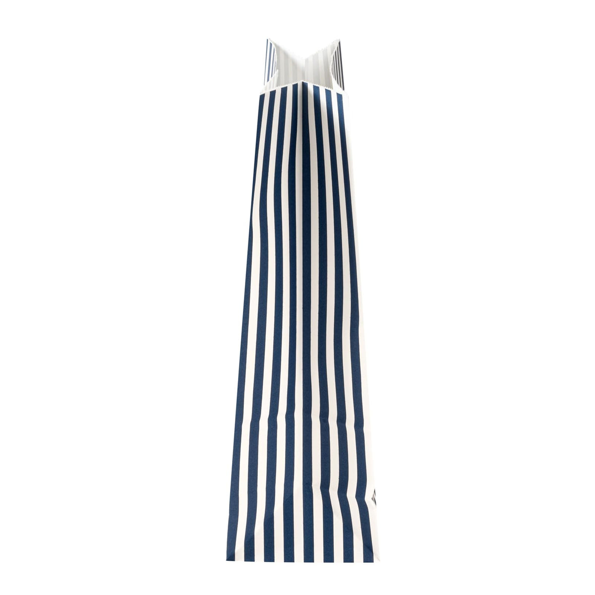 Blue And White Stripe Paper Bag (8 lb / Blue & White)