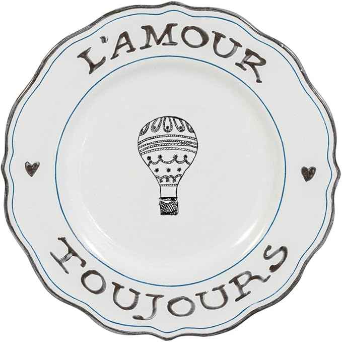 Juliska L'Amour Toujours Dessert/Salad Plate Set of 4