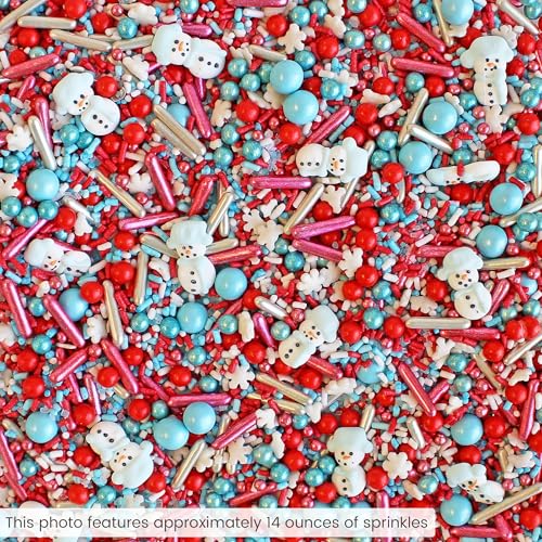 Oh Snow Cute Sprinkle Mix (Red, White, Icy Blue)