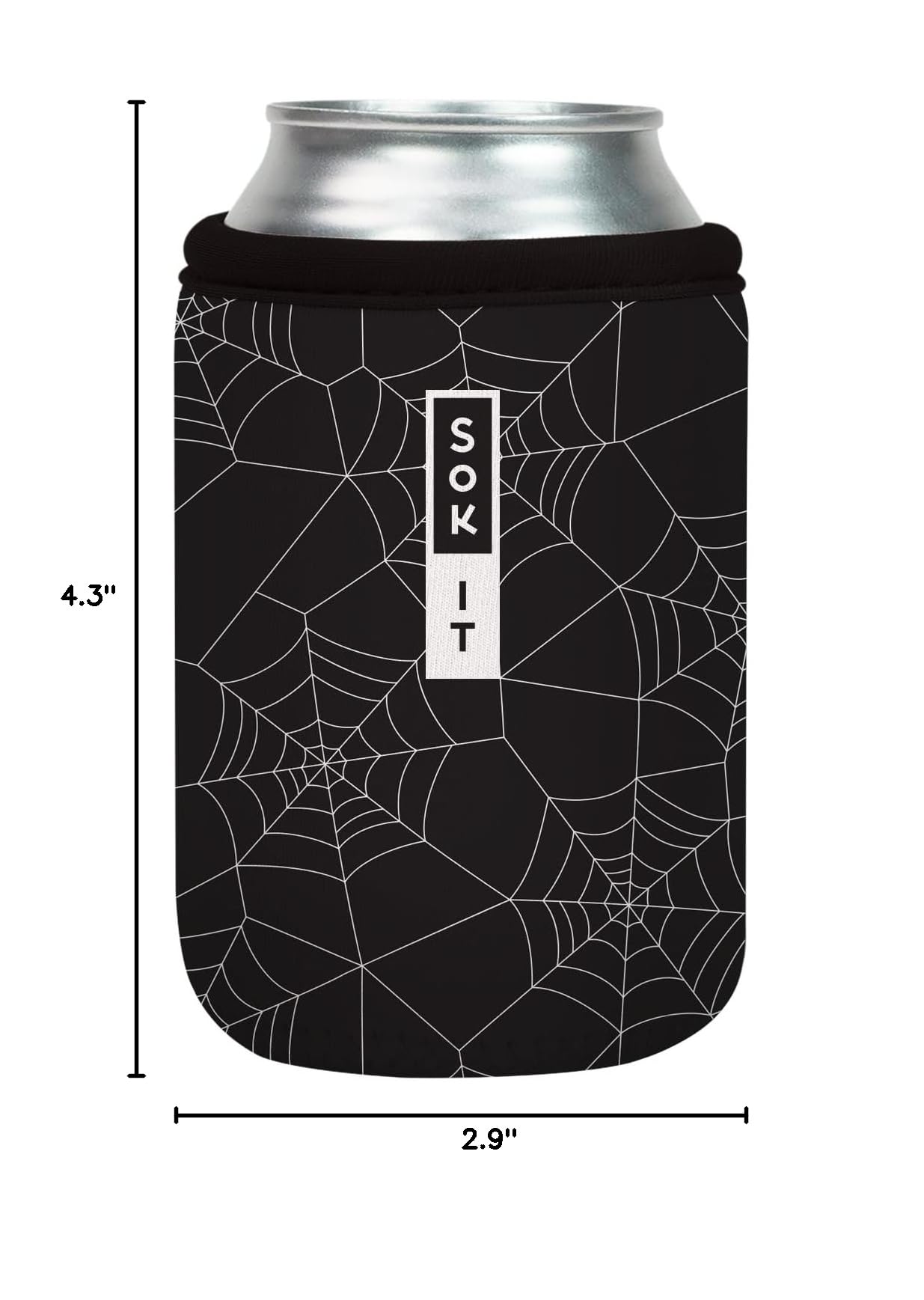 CanSok Sleeve for Beer & Soda Insulated Neoprene Cover (Spidey Sense / 12oz Can Sleeve)