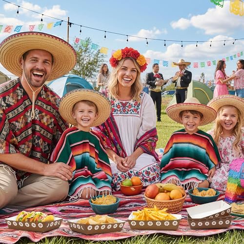Mexican Taco Nights Food Trays (Mexican Brown)