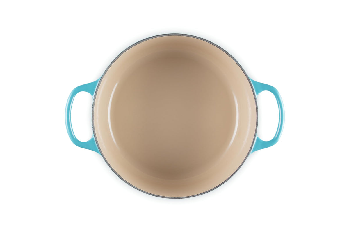 Enameled Cast Iron Round Dutch Oven (Caribbean / 4.5 Qt)
