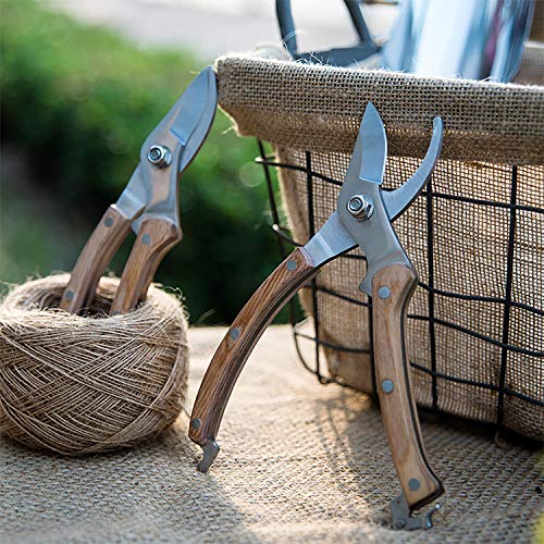 Wood Handle Pruning Shears (8"WoodHandleShears(E012))