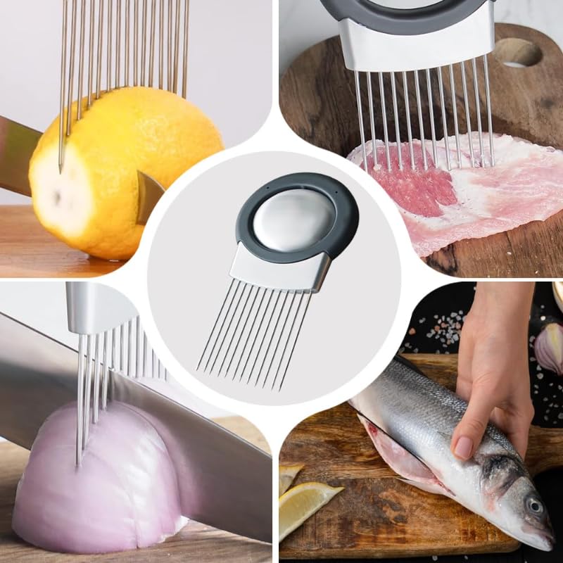 Stainless Steel Onion Slice Holder (B-2 PCS)
