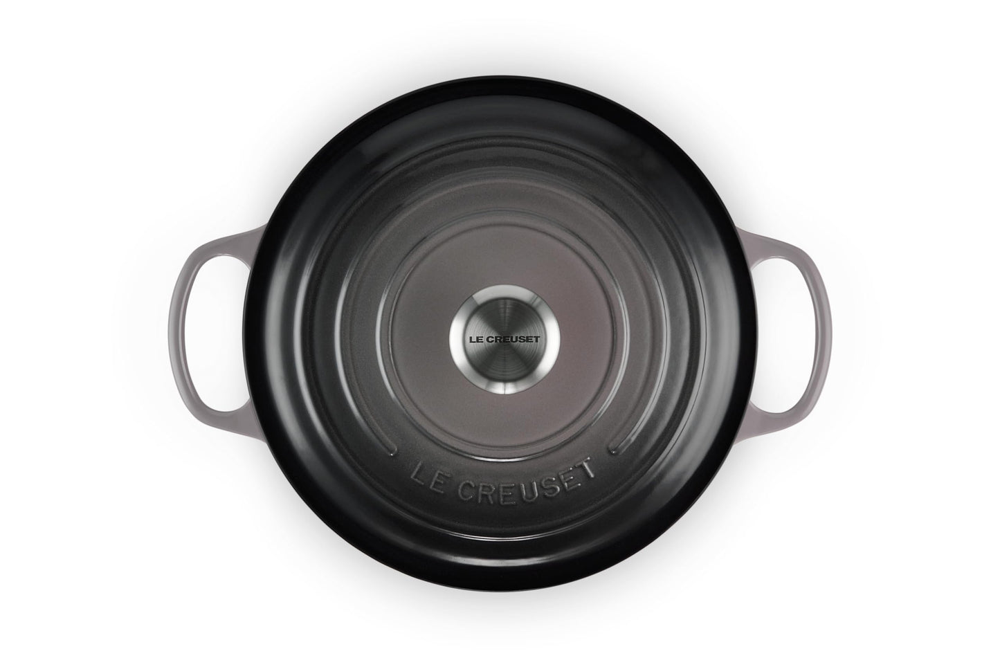Enameled Cast Iron Round Dutch Oven (Oyster / 7.25 Qt)