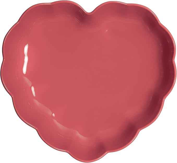 Emile Henry Madeleine Heart Shaped Cake Dish | Rose Candy