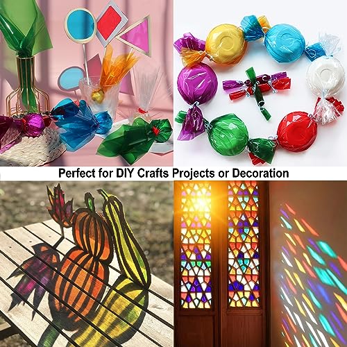 Transparent Colored Cellophane Wrap Roll (278.8 Sq Ft)