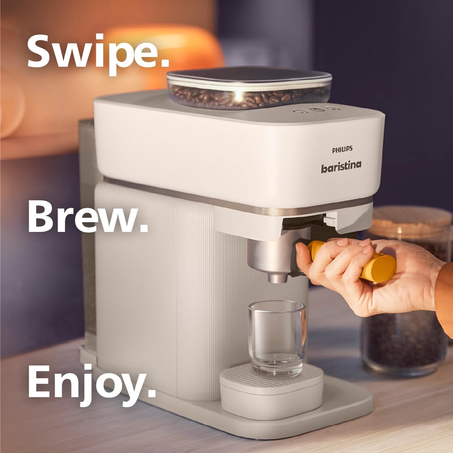 Baristina Espresso Machine & Milk Frother Bundle (Espresso Machine + Milk Frother / White)