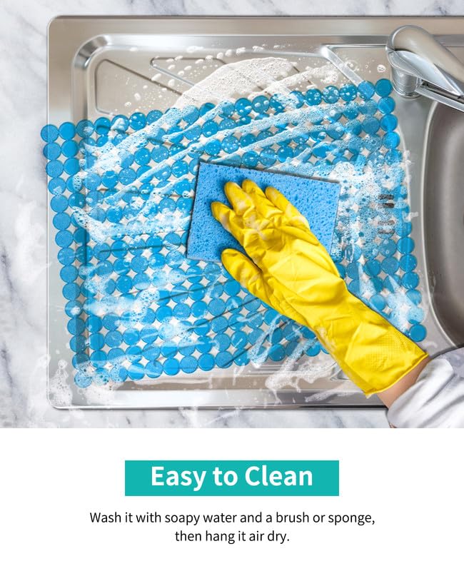 2 Pack Kitchen Sink Mat (Blue)