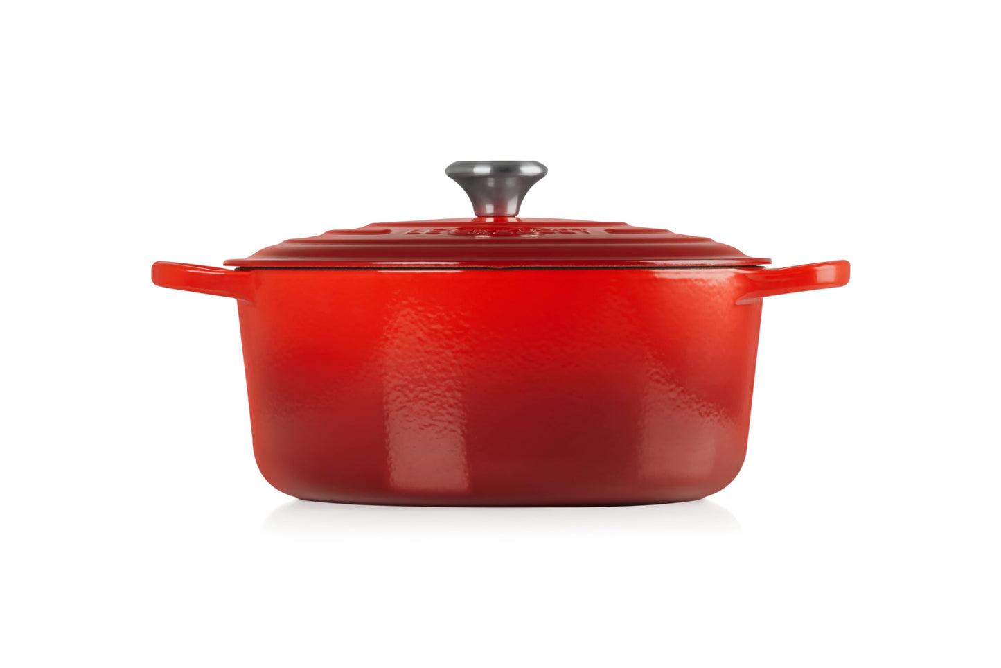 Enameled Cast Iron Round Dutch Oven (Cerise / 7.25 Qt)