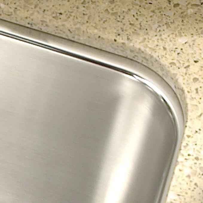 HOUZER MGS-3018-1 Medallion Gourmet Series Undermount Stainless Steel Kitchen Sink, Easy Installation, Large Single Bowl, Satin Finish, Strainer Included