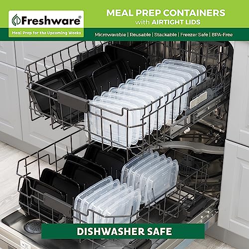 Meal Prep Containers [150 Pack] 1 Compartment with Lids (24OZ-150PK)