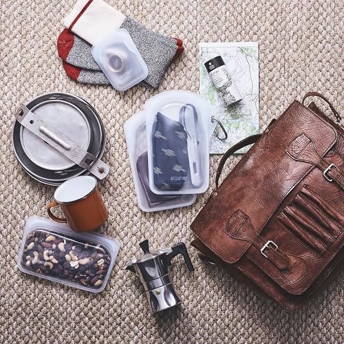 Premium Reusable Silicone Food Storage Bag (Clear / Go Bag)