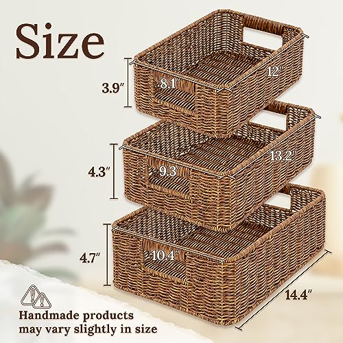 WeeNest Baskets for Storage (Toffee)