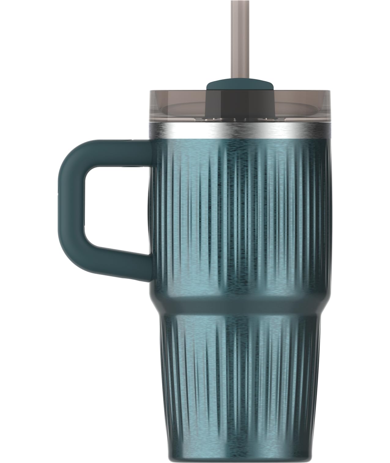 Quencher H2.0 Tumbler with Handle and Straw 20 oz (20 Ounces / Fluted Marina Shine)