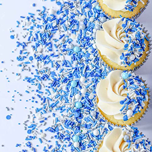 Blue Sprinkles for Cake Decorating and Baking (4 Ounce)