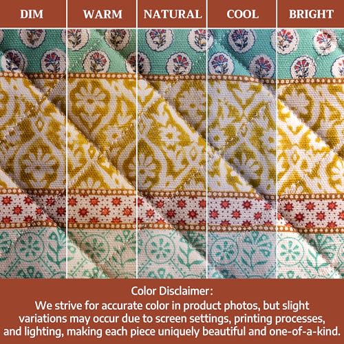 Pot Holders 100% Cotton Potholders (002 - Provence / 8" x 8" (Pot Holder Pack of 1))