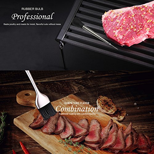 Stainless Steel Turkey Baster With BBQ