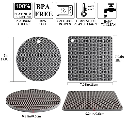 Silicone Trivet Mats (4 Count)