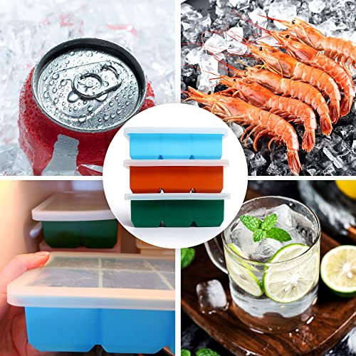 Silicone Ice Cube Trays (Orange)