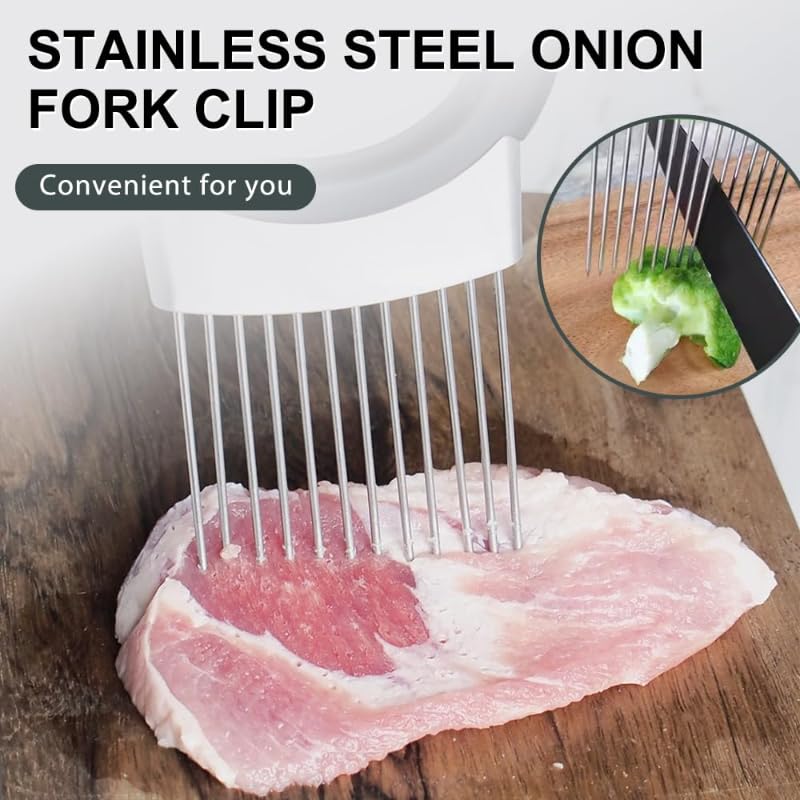 Stainless Steel Onion Slice Holder (B-2 PCS)