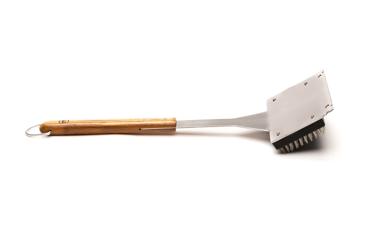 QVG40 Verde Collection Grill Brush with Replaceable Bristles and Scraper (Verde Grill Brush)