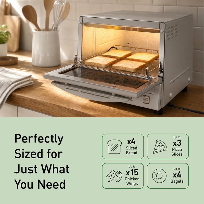 FlashXpress Toaster Oven Countertop (FlashXpress Compact / Matte Silver)