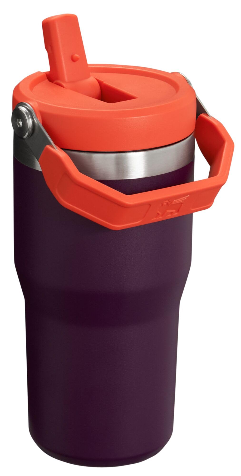 IceFlow Flip Straw Tumbler with Handle 20 oz (Plum / 20 Ounces)